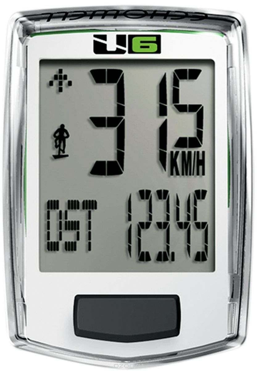 Велокомпьютер Echowell U-6, 6 функций, проводной Велокомпьютер Echowell U-6, 6 функций, проводной